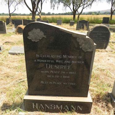 HANSMANN Desiree nee PENTZ 1944-1968