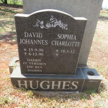 HUGHES David Johannes 1930-1996 & Sophia Charlotte 1932-