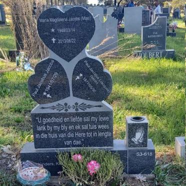 JACOBS Paul Jacobus 1941- &amp; Maria Magdalena 1948-2013 :: JACOBS Paul Jacobus 1977-