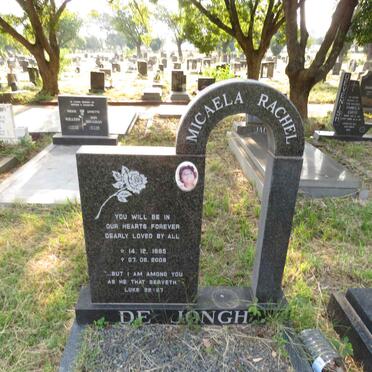 JONGH Micaela Rachel, de 1995-2008