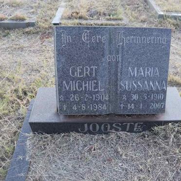 JOOSTE Gert Michiel 1904-1984 & Maria Sussanna 1910-2007
