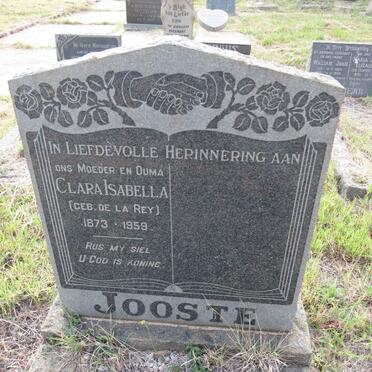 JOOSTE Clara Isabella nee DE LA REY 1873-1959