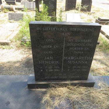 JOOSTE Jan Hendrik 1901-1993 & Margaretha Susanna 1903-1988