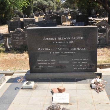 KRUGER Jacobus Alewyn 1877-1962 &amp; Martha J.P. MOLLER 1890-1970 :: JOHNSON A?