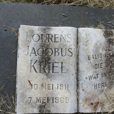 KRIEL Lourens Jacobus 1911-1969