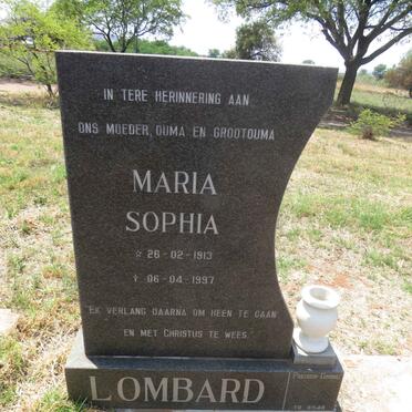 LOMBARD Maria Sophia 1913-1997