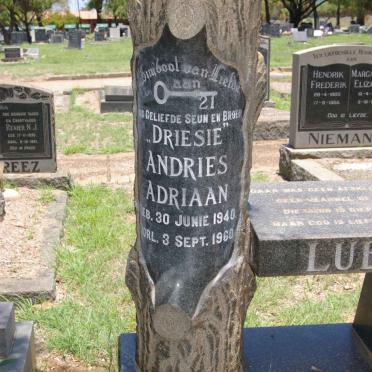 LUBBE Andries Adriaan 1940-1960