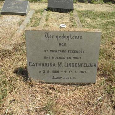 LINGENFELDER Catharina M. 1889-1967