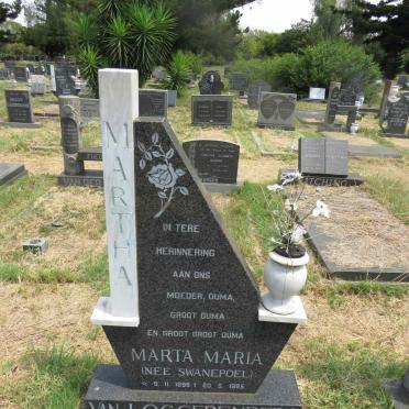 LOGGERENBERG Martha Maria, van nee SWANEPOEL 1899-1985