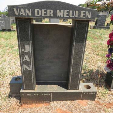 MEULEN Jan, van der 1942-1996