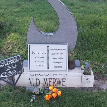 MERWE Johantjie, v.d. 1984-2009 :: MERWE Pieter Hendrik, van der 1987-2020