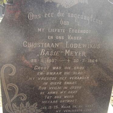 MEYER Christiaan Lodewikus 1907-1964