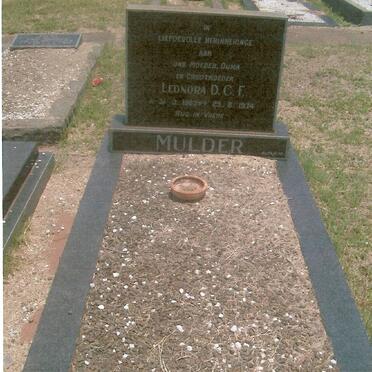 MULDER Leonora D.C.F. 1883-1974