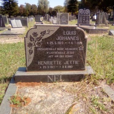 NEL Louis Johannes 1923-1988 &amp; Henriette Jettie 1917-1993
