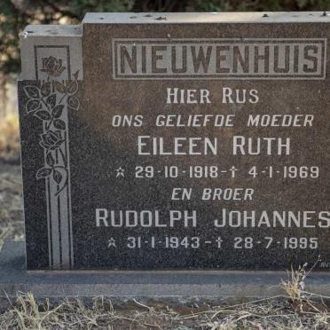 NIEUWENHUIS Eileen Ruth 1918-1969 :: NIEUWENHUIS Rudolph Johannes 1943-1995