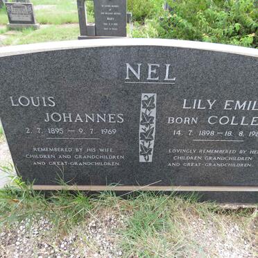 NEL Louis Johannes 1895-1969 & Lily Emily COLLETT 1898-1985