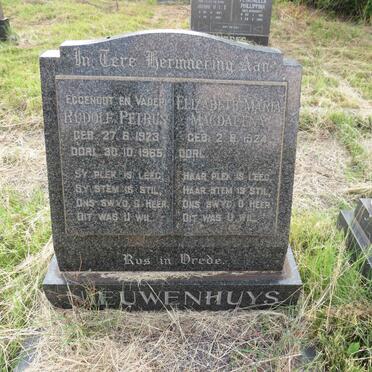 NIEUWENHUYS Rudolf Petrus 1923-1965 & Elizabeth Maria Magdalena 1924- 