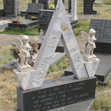 O'HANLON Kerry Anne 1986-1986