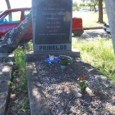 PRINSLOO Catharina Maria nee BRONKHORST 1880-1969