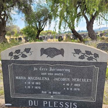 PLESSIS Jacobus Hercules, du 1909-1975 &amp; Maria Magdalena 1913-1970