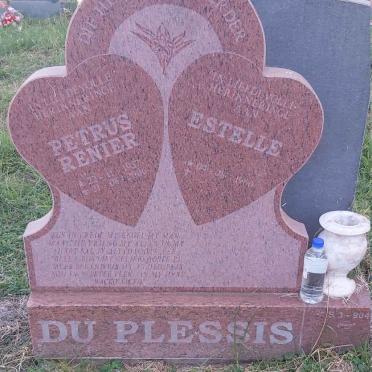 PLESSIS Petrus Renier, du 1957-2006 &amp; Estelle 1960-