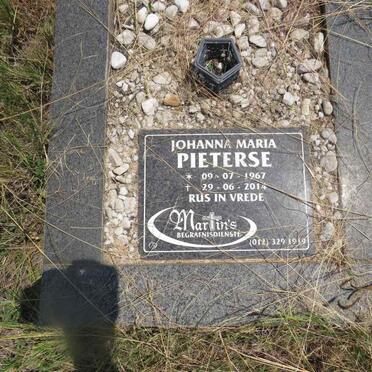 PIETERSE Johanna Maria 1967-2014