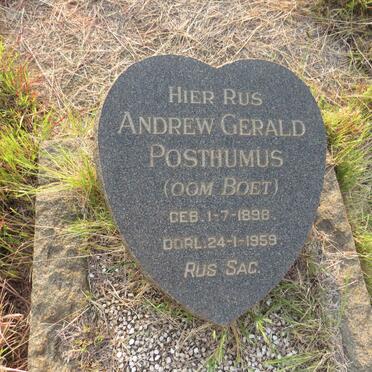 POSTHUMUS Andrew Gerald 1898-1959