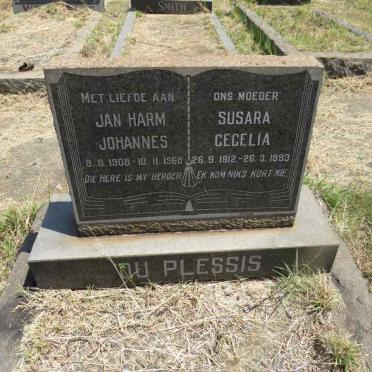 PLESSIS Jan Harm Johannes, du 1908-1968 & Susara Cecilia 1912-1993