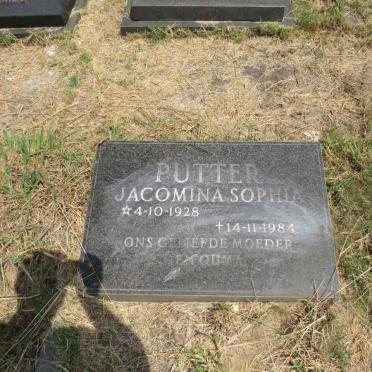PUTTER Jacomina Sophia 1928-1984
