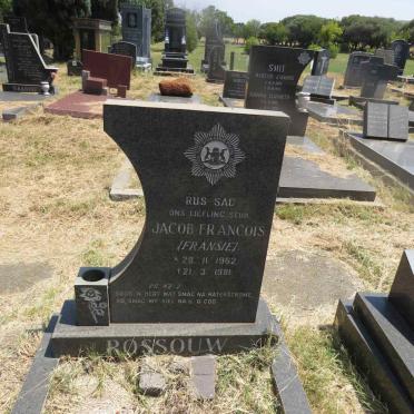 ROSSOUW Jacob Francois 1962-1981