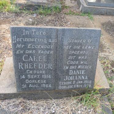 RHEEDER Carel 1914-1964 & Danie Johanna 1908-1979
