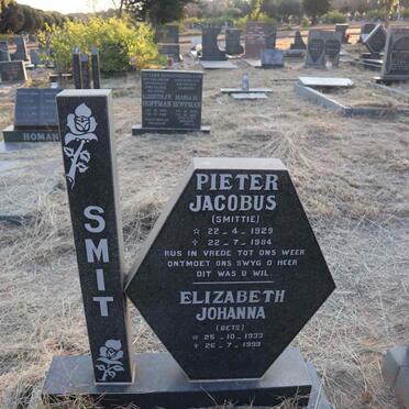 SMIT Pieter Jacobus 1929-1984 & Elizabeth Johanna 1933-1999