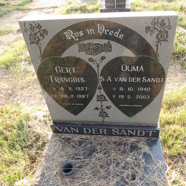 SANDT Gert Francois, van der 1927-1987 & S.A. 1940-2003