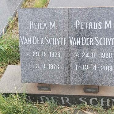 SCHYFF Petrus M., van der 1928-2019 & Heila M. 1928-1976