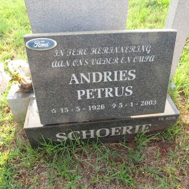 SCHOERIE Andries Petrus 1926-2003