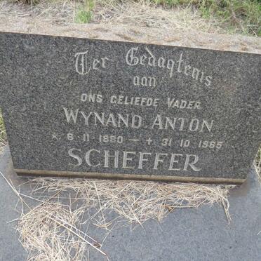 SCHEFFER Wynand Anton 1880-1965