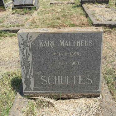 SCHULTES Karel Mattheus 1896-1968