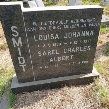 SMIDT Sarel Charles Albert 1936-1996 &amp; Louisa Johanna 1933-1979