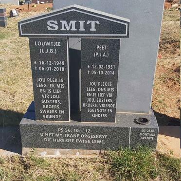 SMIT L.J.B. 1949-2018 :: SMIT P.J.A. 1951-2014