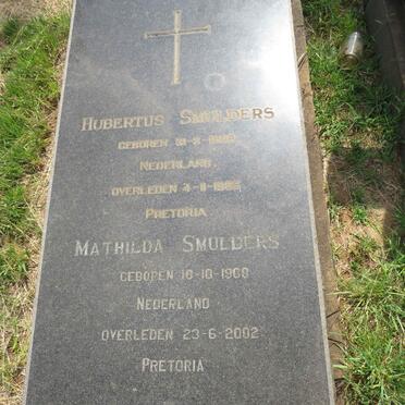 SMULDERS Hubertus 1908-1965 & Mathilda 1908-2002