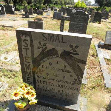 STEMMET Johannes Lodewicus 1959-1978 :: SMAL Aletta Johanna 1964-1972 
