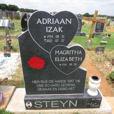STEYN Adriaan Izak 1934-2021 & Magritha Elizabteh 1936- 