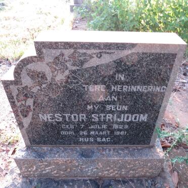 STRIJDOM Nestor 1929-1961