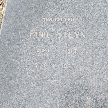 STEYN Fanie 1919-1975