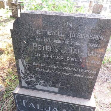 TALJAARD Petrus J. 1940-1962