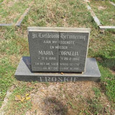 TROSKIE Maria Cornelia 1946-1990