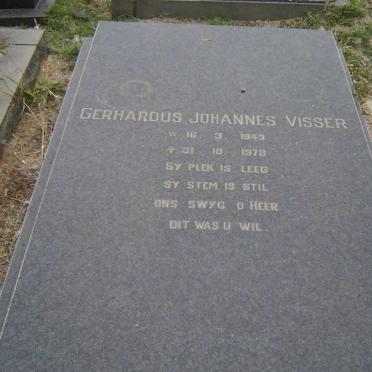 VISSER Gerhardus Johannes 1949-1978
