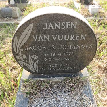 VUUREN Jacobus Johannes, Jansen van 1972-1972