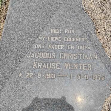 VENTER Jacobus Christiaan, KRAUSE 1913-1975