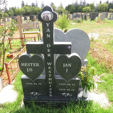 WESTHUIZEN J., van der 1949-2020 & J.D. 1948- 